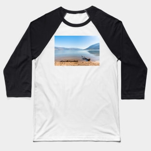 Okanagan Lake View with Blue Sky Baseball T-Shirt